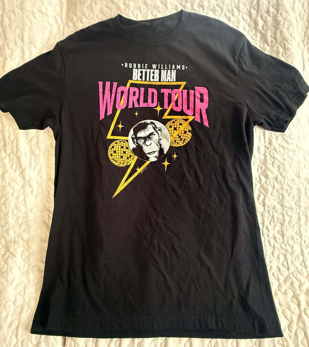 Robbie Williams Better Man World Tour T-Shirt Size M